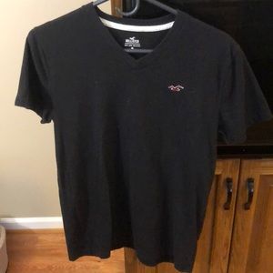 Hollister black basic v neck tee